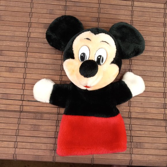 Vintage Plush Mickey Mouse Minnie Mouse Hand Puppets The Walt Disney Company - Picture 2 of 11